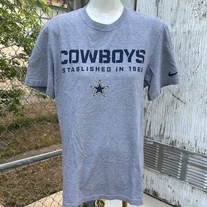 NFL Dallas Cowboys Gray and Blue Short Sleeve Tee